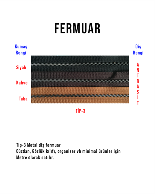 Fermuar Metal Diş (Tip-3)