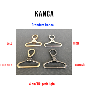 Deri MalzemeKanca, (Premium, Nikel) | derimalzeme.comKanca 4 Cm'lik (Premium)