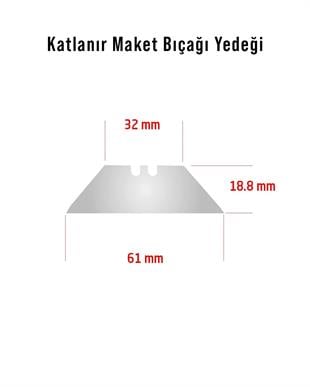 Katlanabilir Maket Bıçak Yedeği