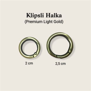 Klipsli Halka (Premium Light Gold))