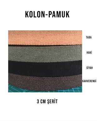 Kolon-Pamuk Kolon (Çanta Askısı) 3 cm