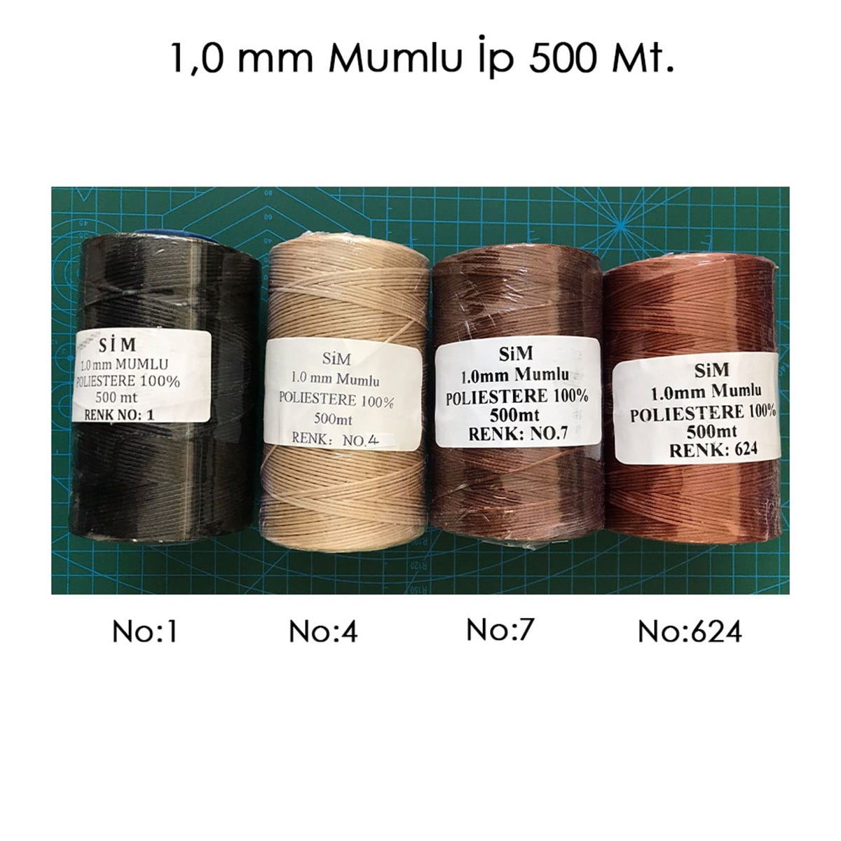 Mumlu İp 500 Mt | derimalzeme.com1,0 mm Mumlu İp 500 Mt (SİM)