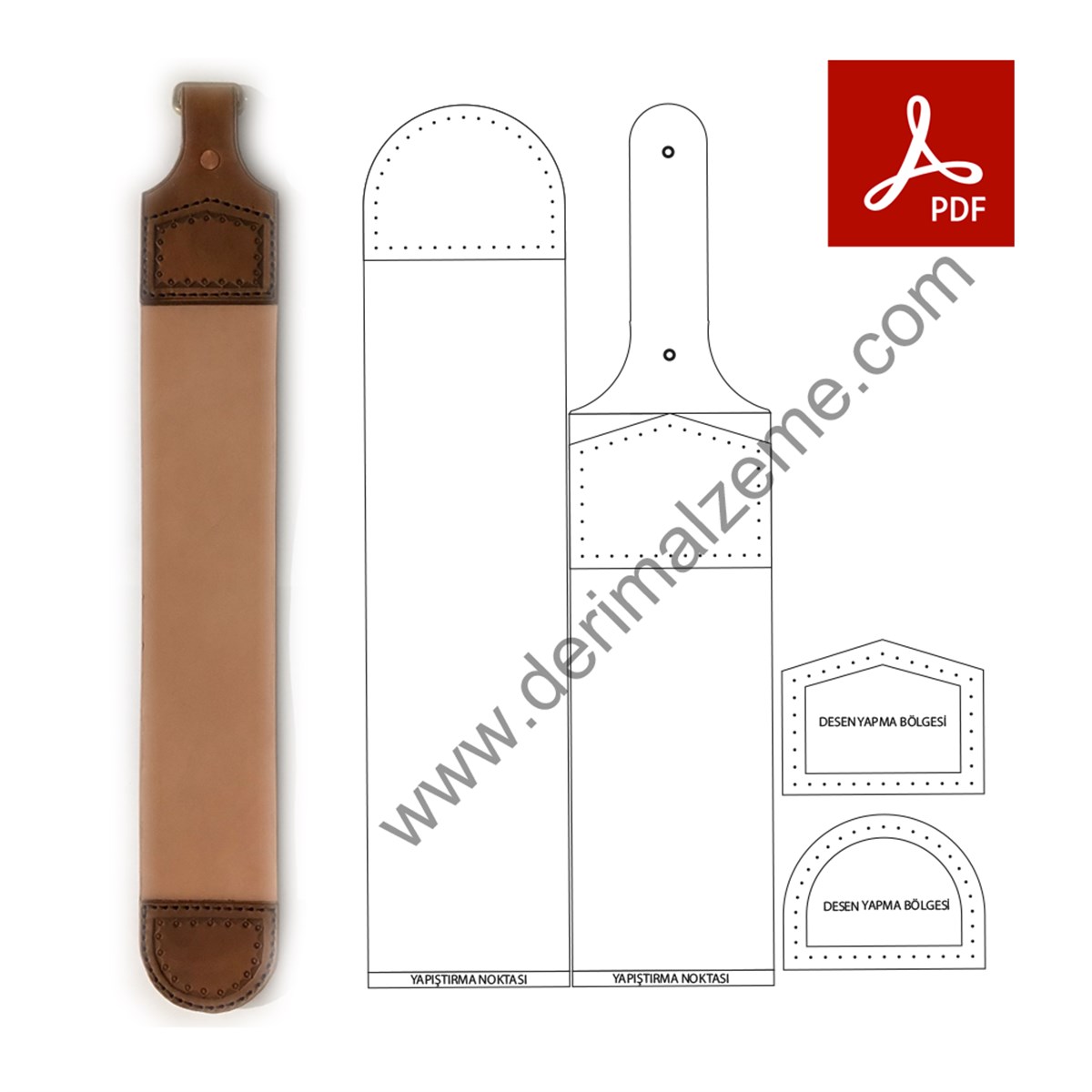 Berber Masatı| barber razor sharpening leather tool (Free Pattern)Berber Masatı Free Pattern