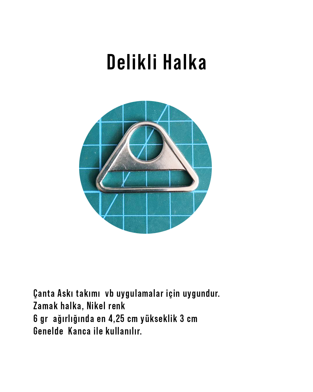 Delikli halka derimalzeme