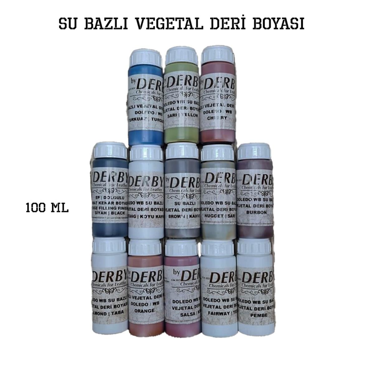 Derby Su Bazlı Vegetal Boya . | derimalzeme.comDerby Su Bazlı Vegetal Boya 100 ml