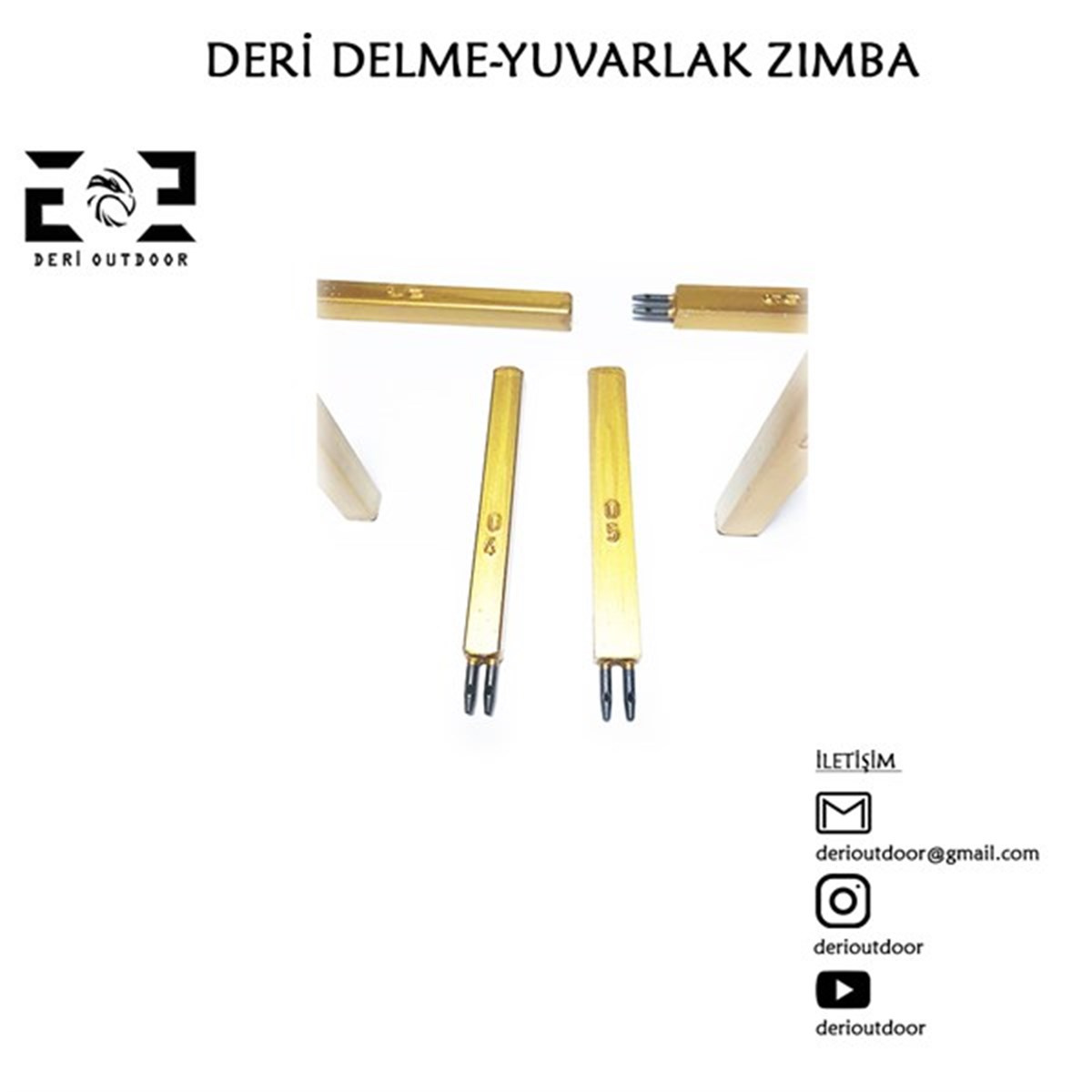 Deri Delme-Yuvarlak Zımba ( 2 Diş ) | derimalzeme.com