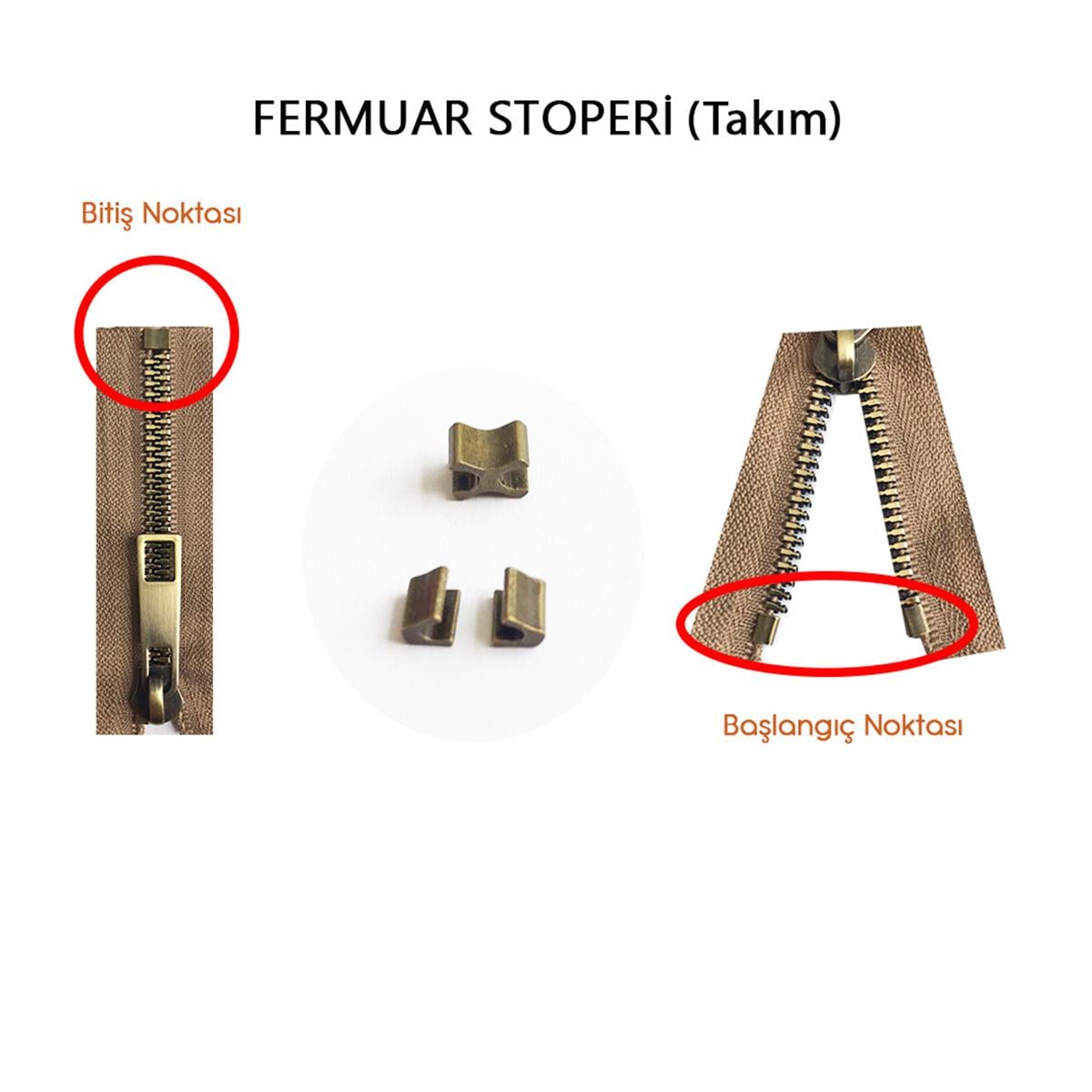  Fermuar Stoper | derimalzeme.comFermuar Stoperi (Takım)