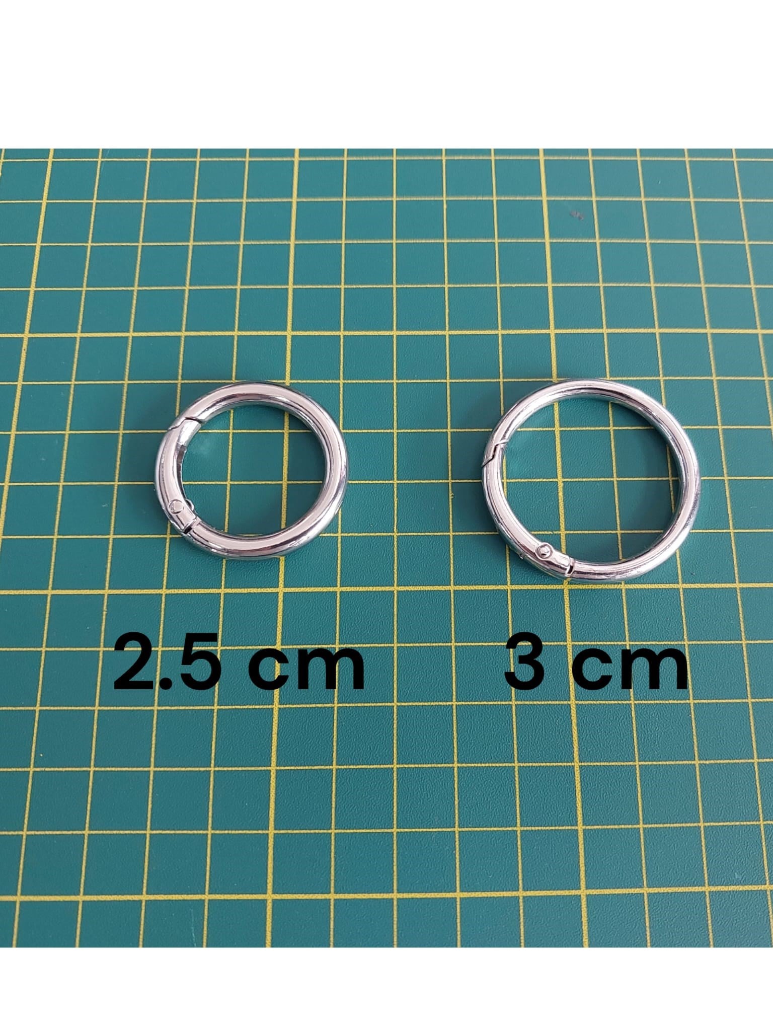 Deri MalzemeKlipsli Halka / derimalzeme.com  KLİPSLİ HALKA ( NİKEL) 3 CM