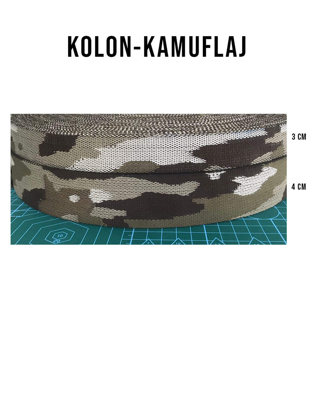 Kolon-Jakarlı,Kamuflaj Desen (Çanta Askısı) | www.derimalzeme.comKolon-Kamuflaj Desen (Çanta Askısı) 