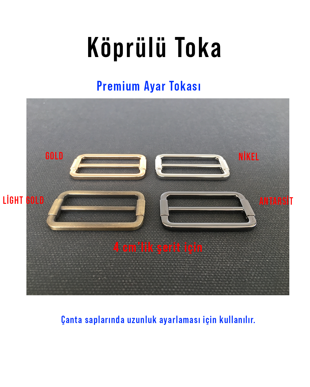 Deri MalzemeKöprülü Toka (Premium) Nikel | derimalzeme.comKöprülü Toka 4 cm (Premium) 