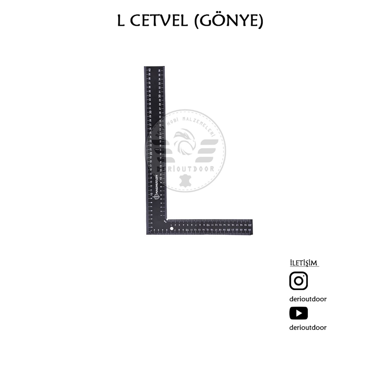 L Cetvel (Gönye) | derimalzeme.com