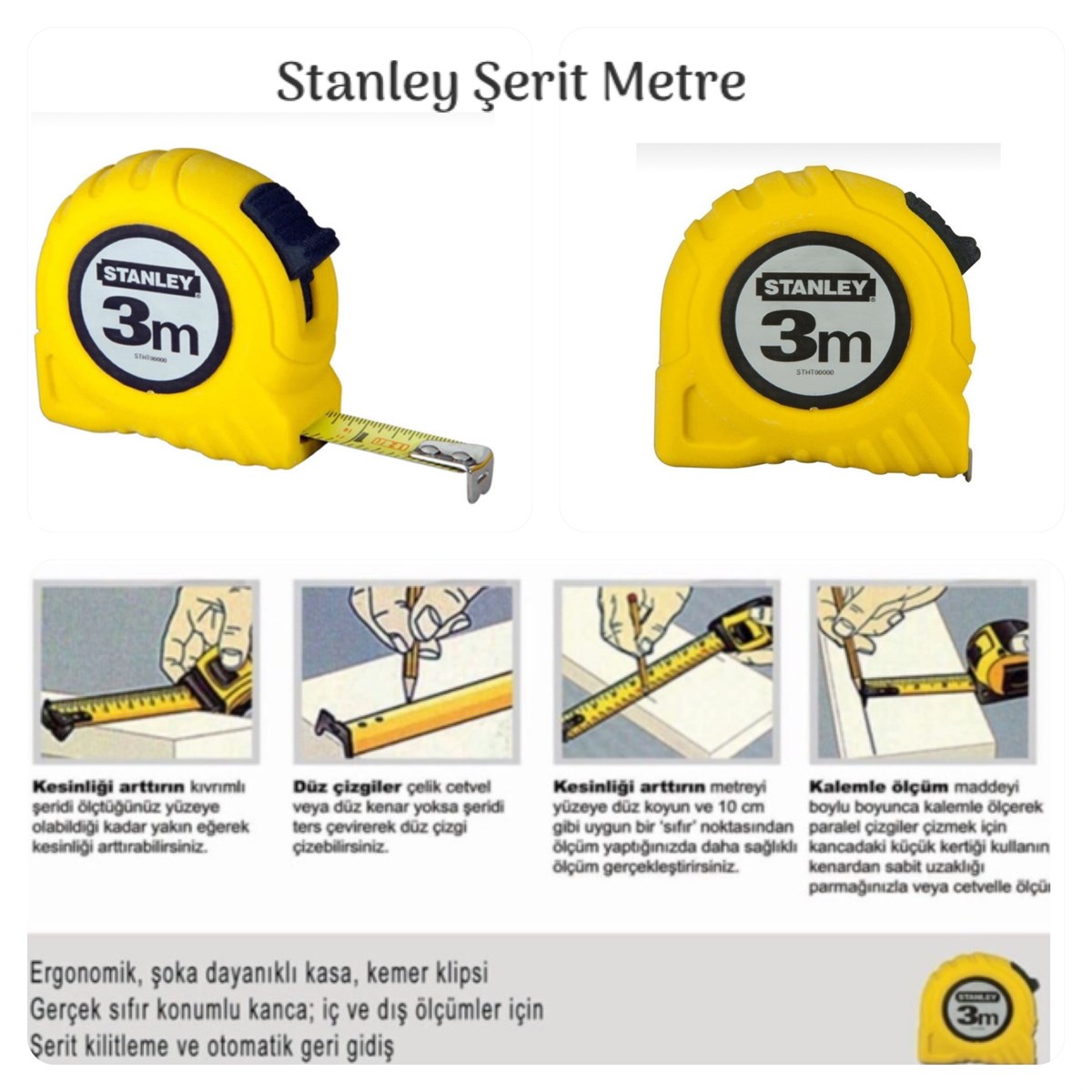 Stanley Şerit Metre| derimalzeme.com