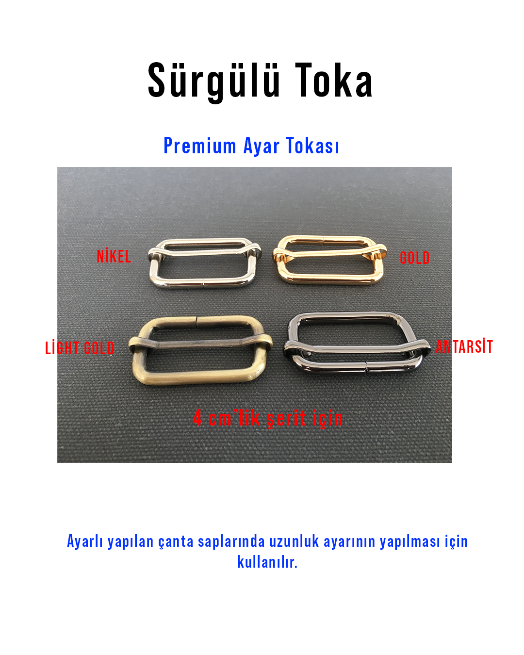 Deri MalzemeSürgülü Toka (Premium) | derimalzeme.comSürgülü Toka 4 cm'lik (Premium)
