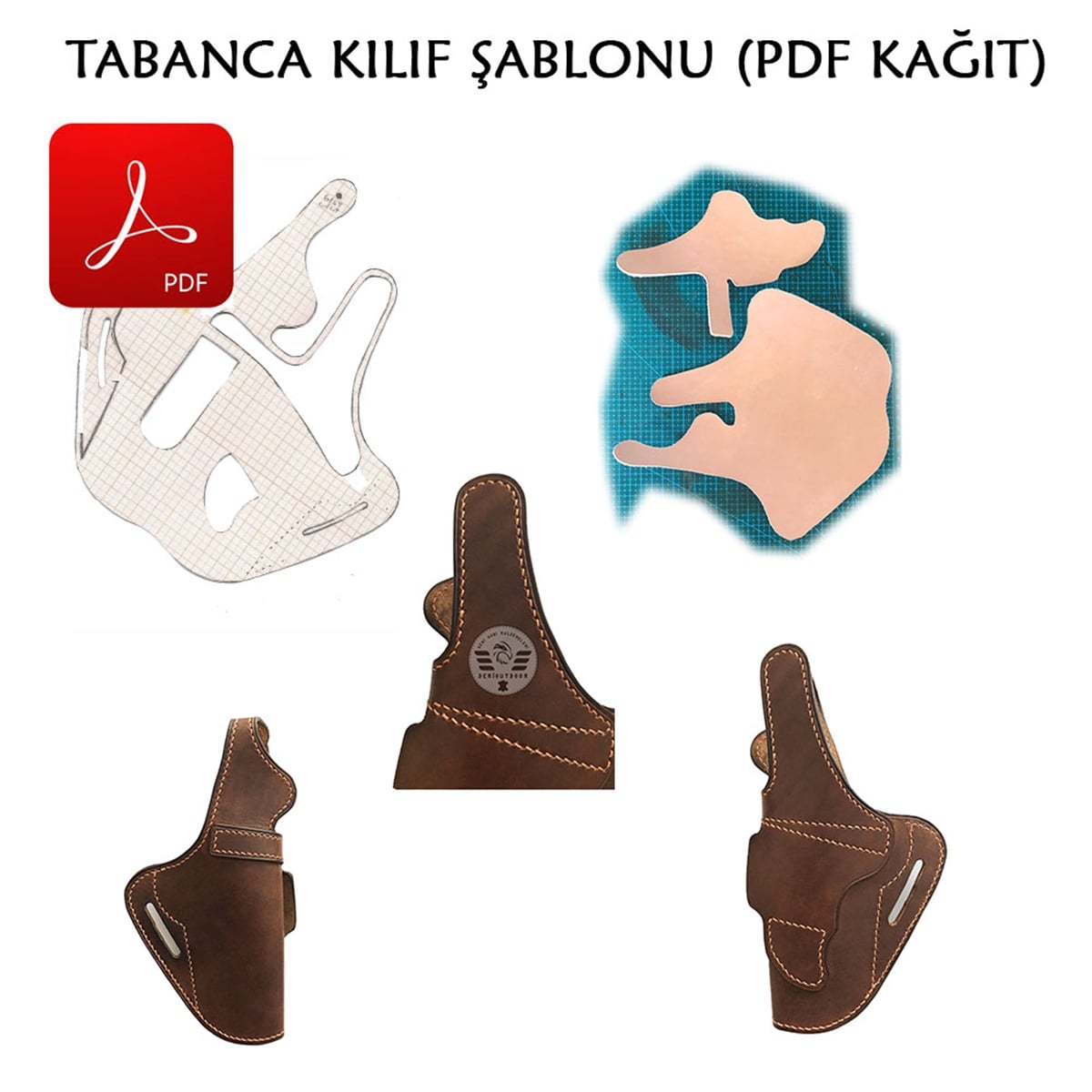Tabanca Kılıf Şablonu (Pdf Kağıt)