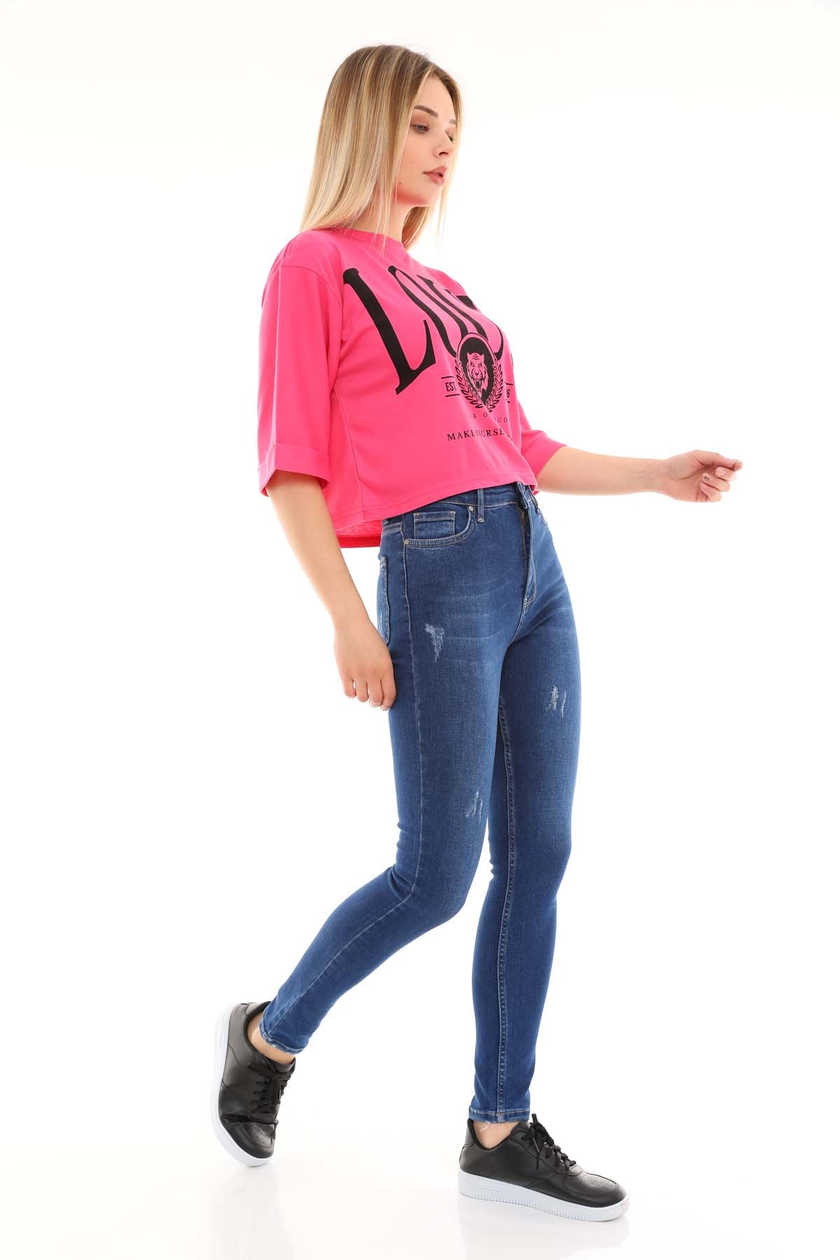 The Bark Kadın Skinny Jean Pantolon 1031 Koyu Mavi