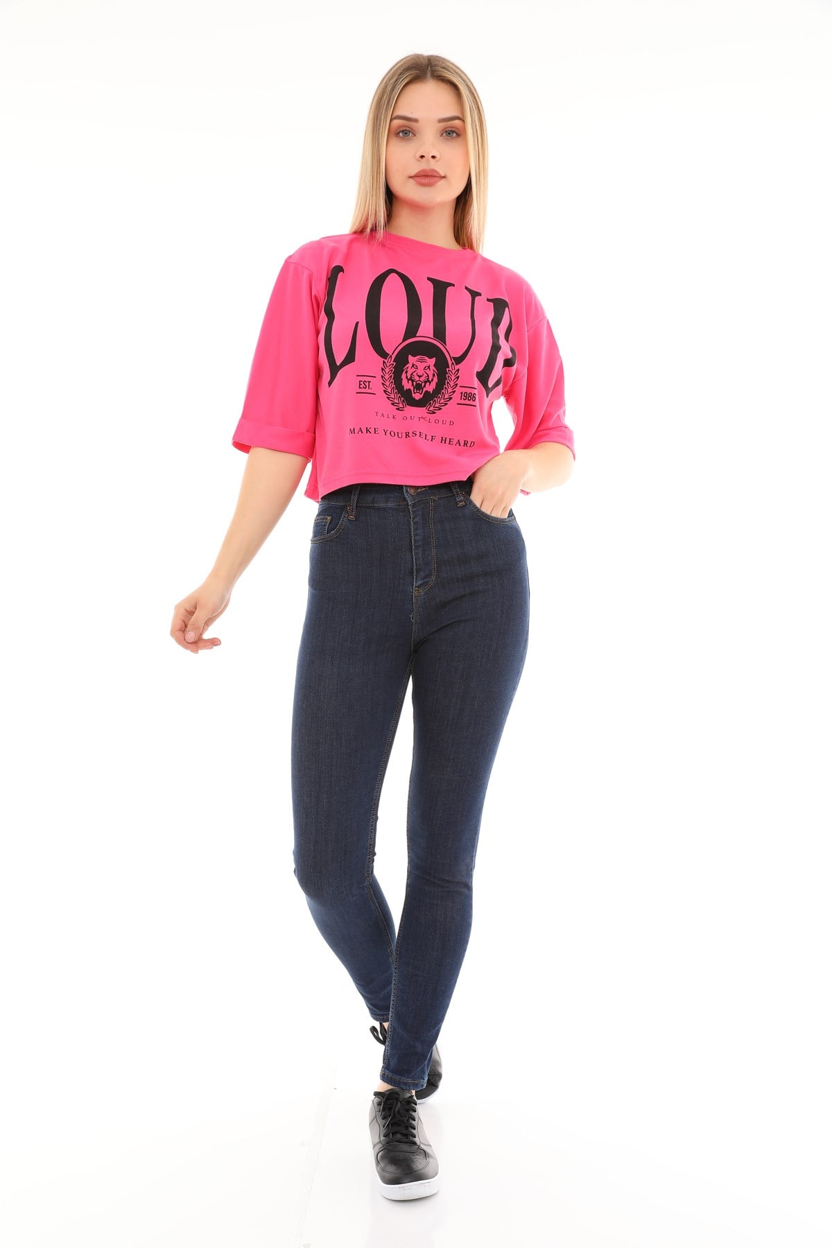 The Bark Kadın Skiny Jean Pantolon 1031-258 Lacivert
