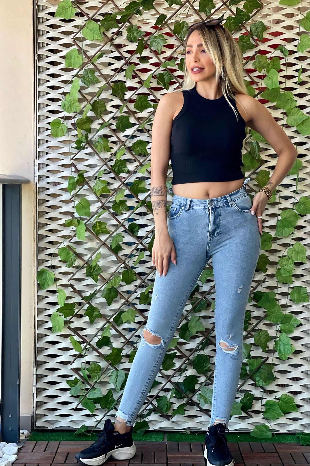 The Bark Kadın Skinny Jean Pantolon 4065-808 Mavi