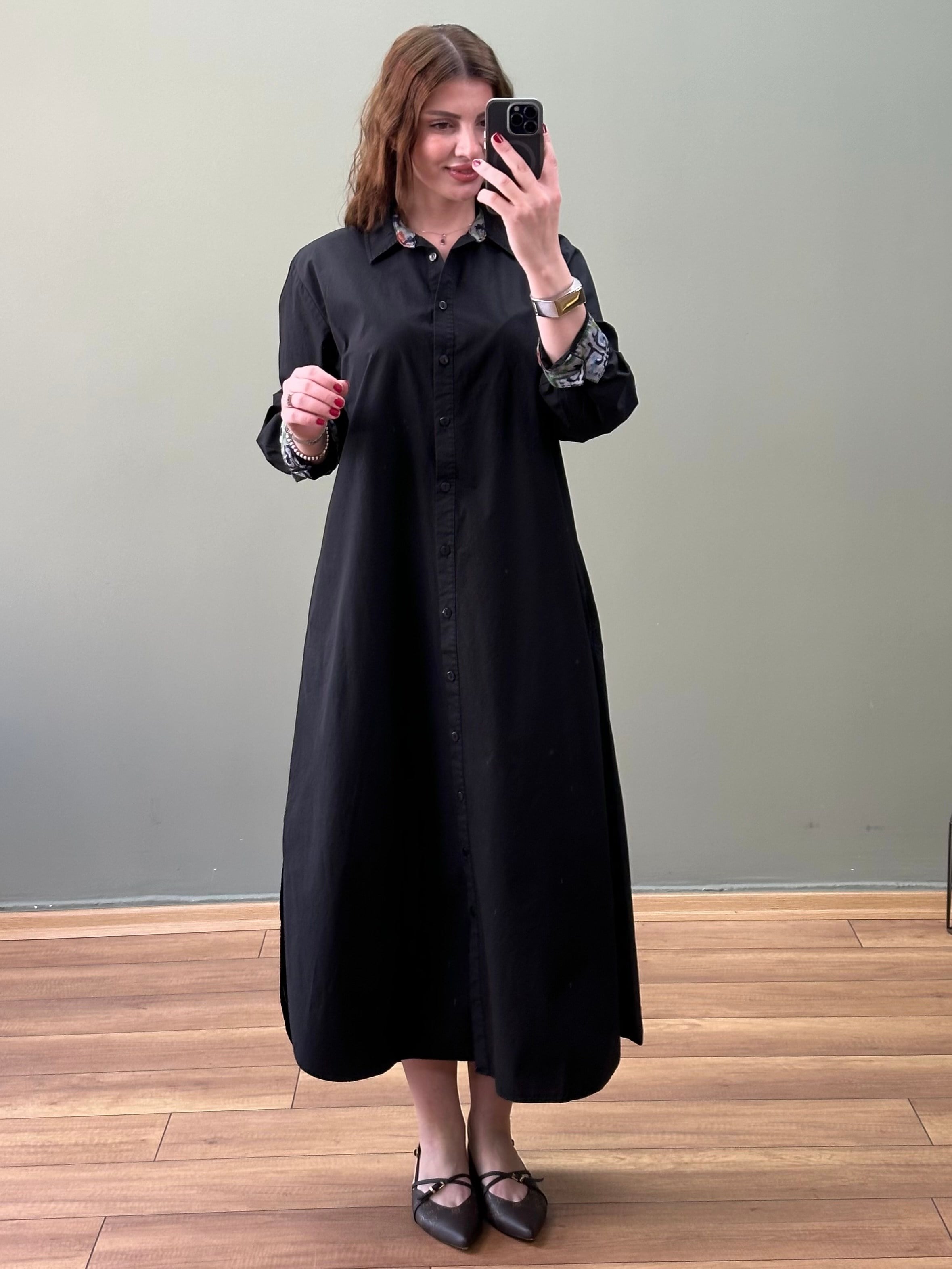 PREMİUM LONDON ELBİSE SİYAH 