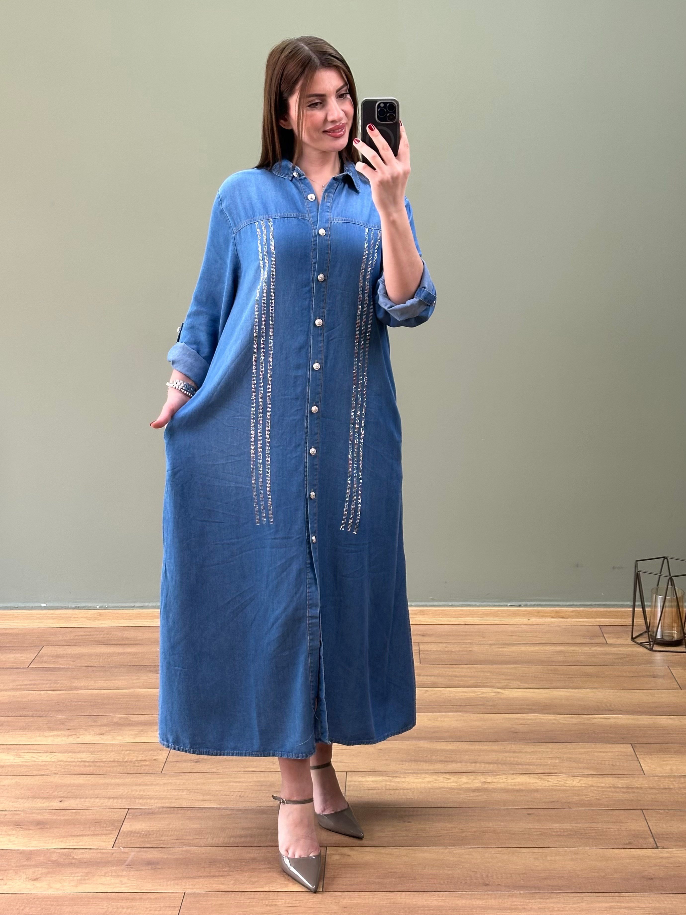 PREMIUM TENSEL TAŞLI ELBİSE