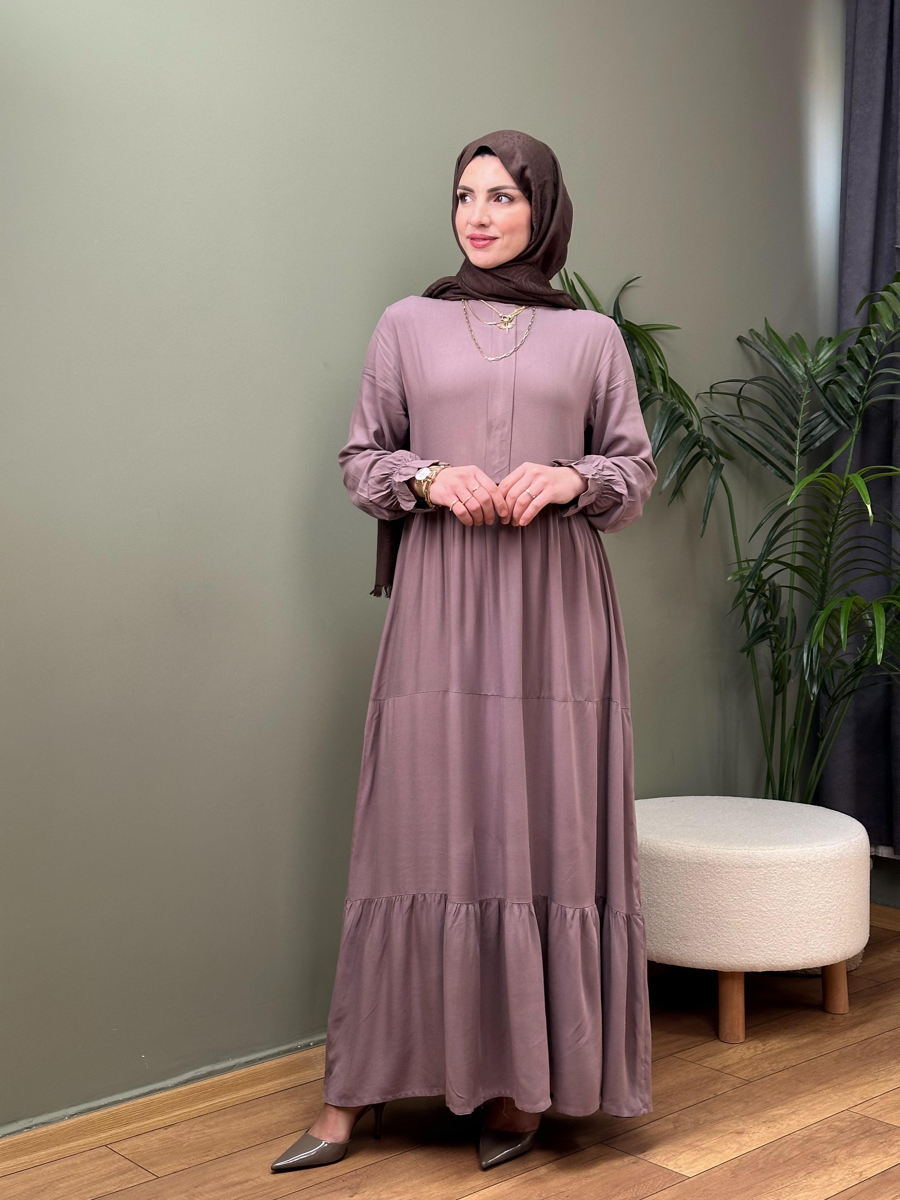 PAMUK VISKON VIZON ELBİSE 