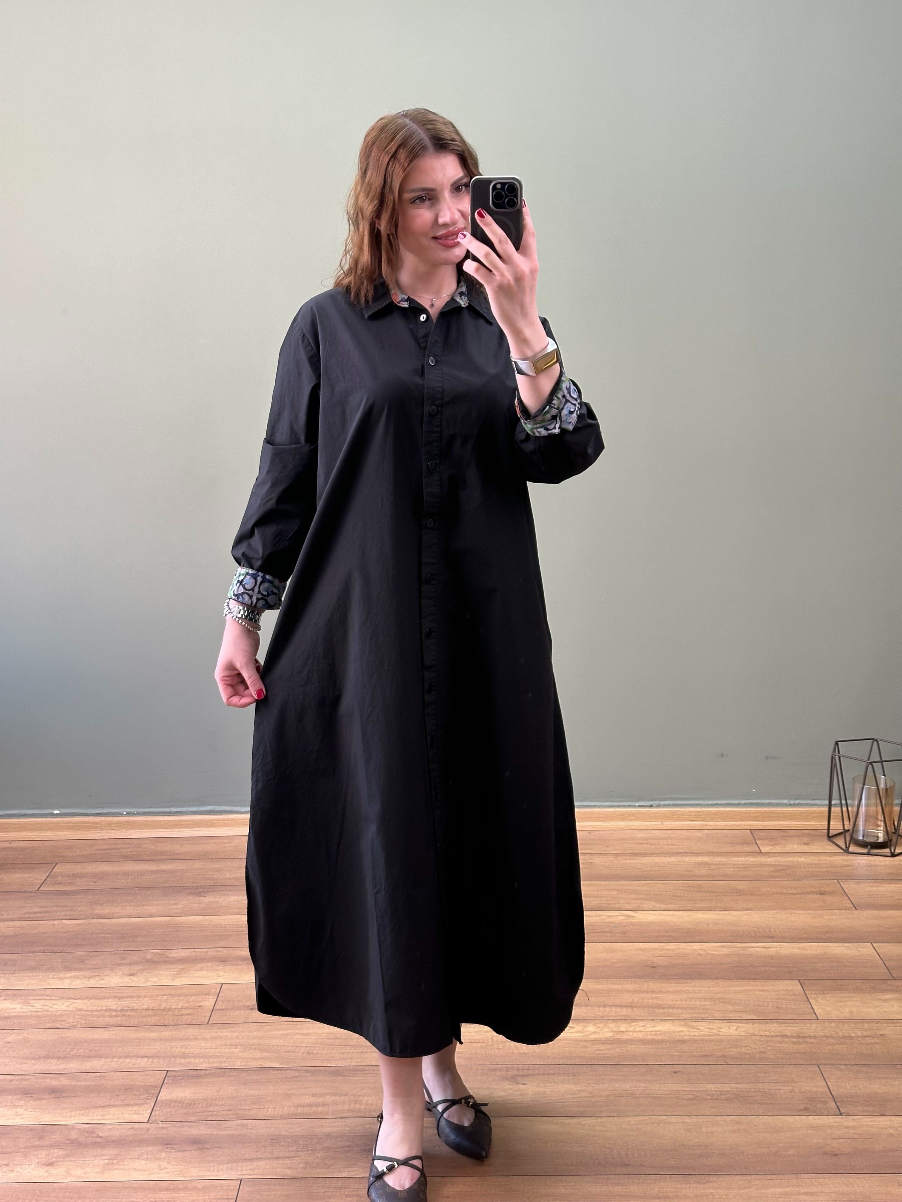 PREMİUM LONDON ELBİSE SİYAH 