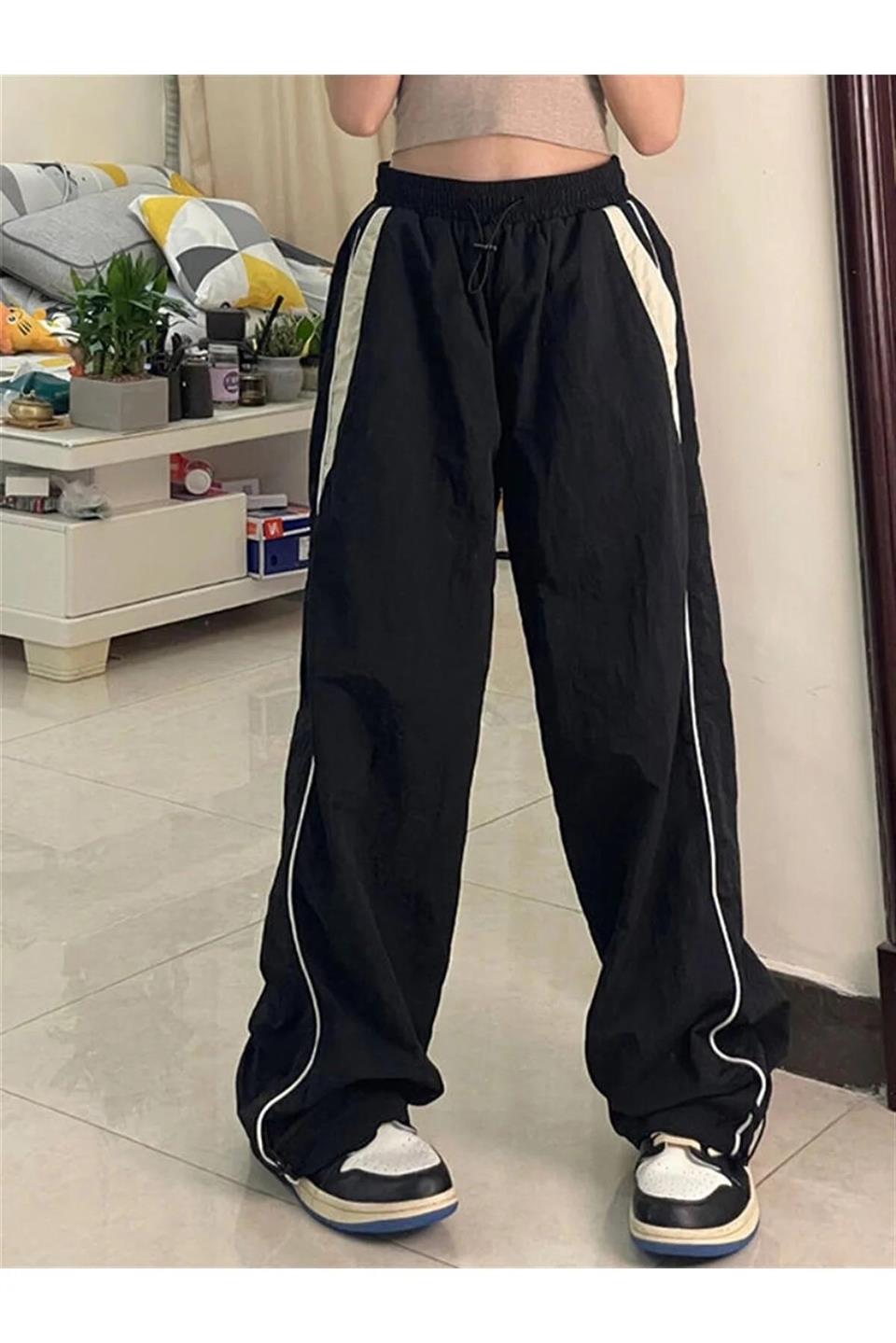  Y2k Vintage Streetwear Baggy Eşofman Altı