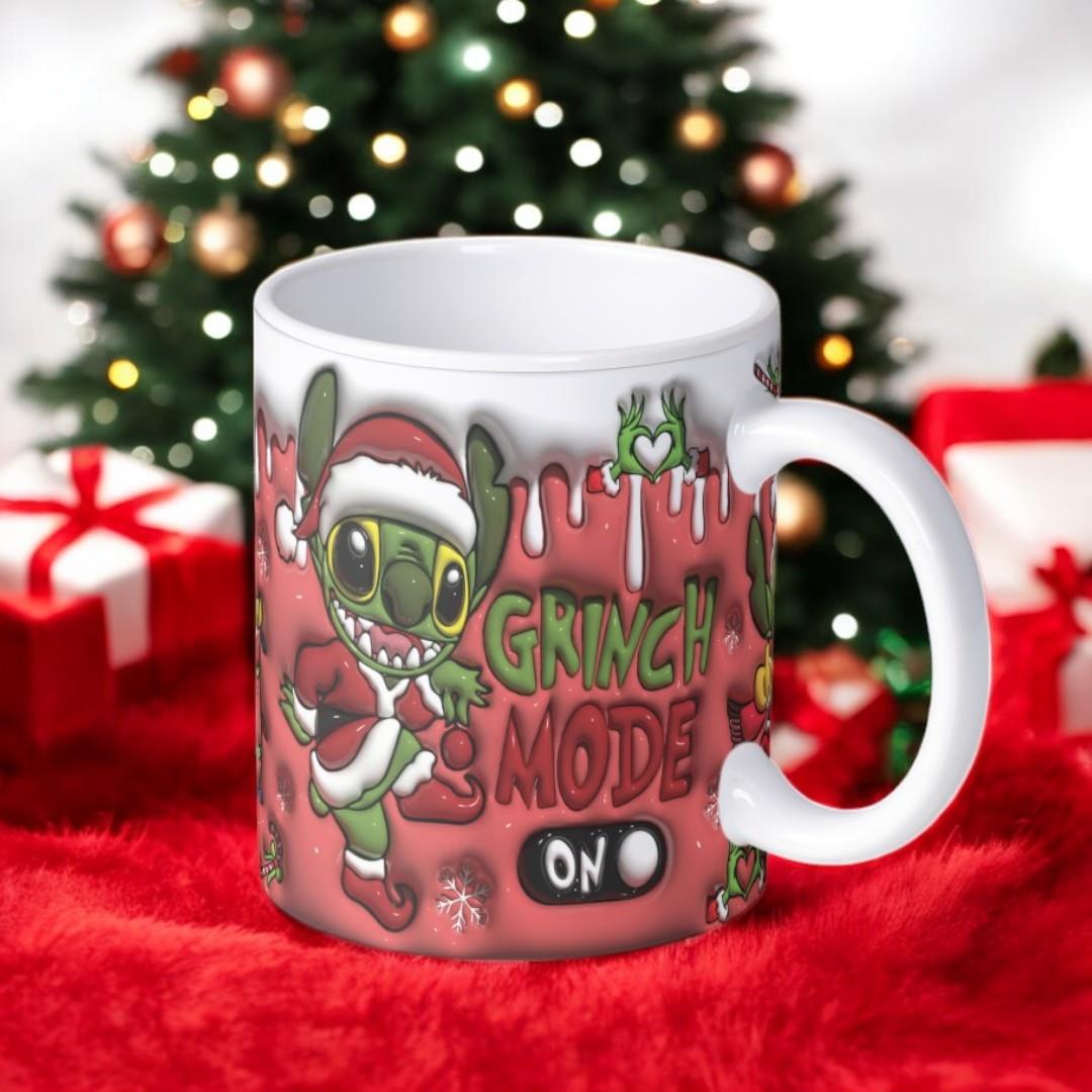 3D Christmas Detail Baskılı Yeni Yıl Kupa