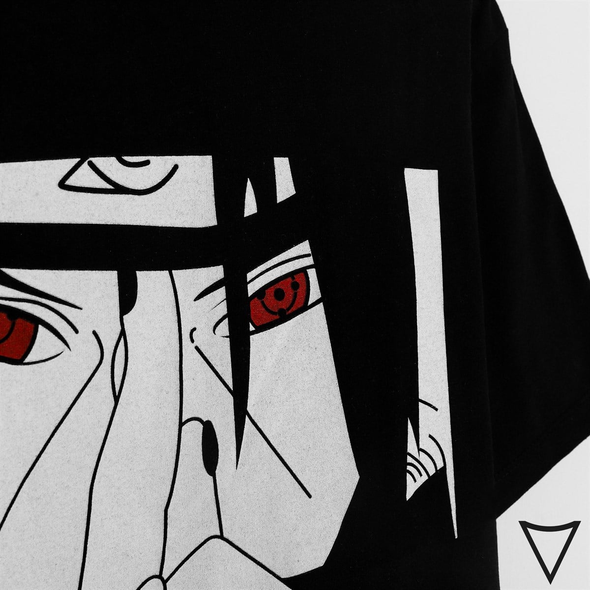 Anime Red Eyes Itachi Uchiha Siyah Unisex Tshirt