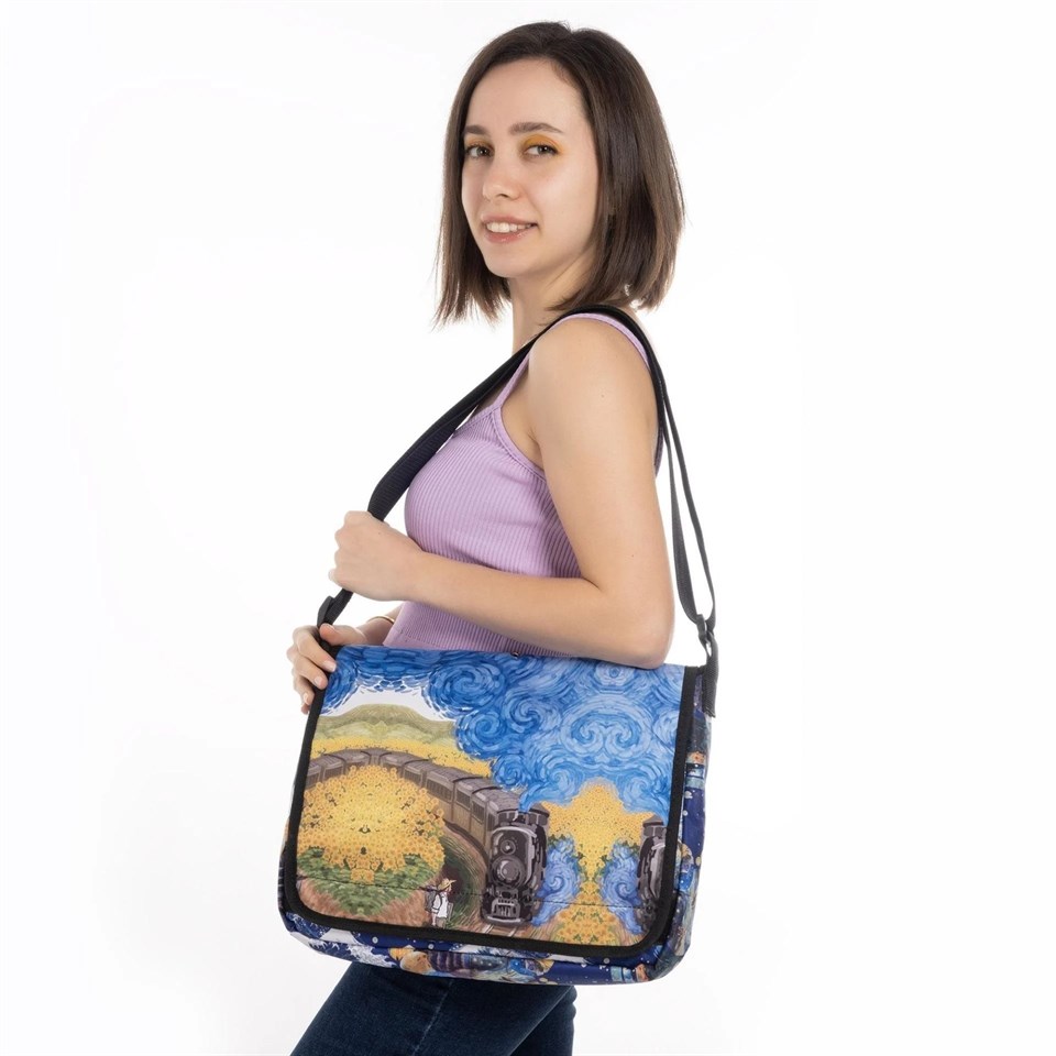 Art Van Gogh Starry Nıght Unisex Postacı Çantası