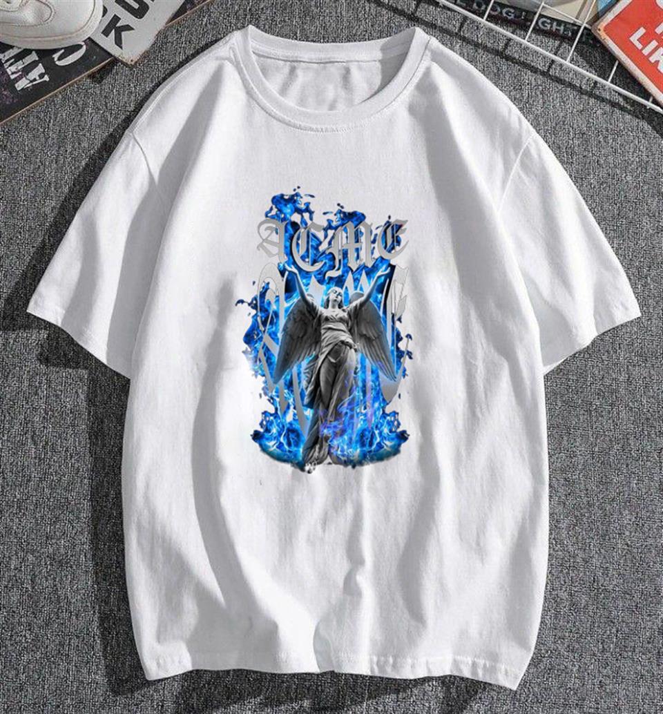 Art Winged Beyaz Unisex Oversize T-shirt