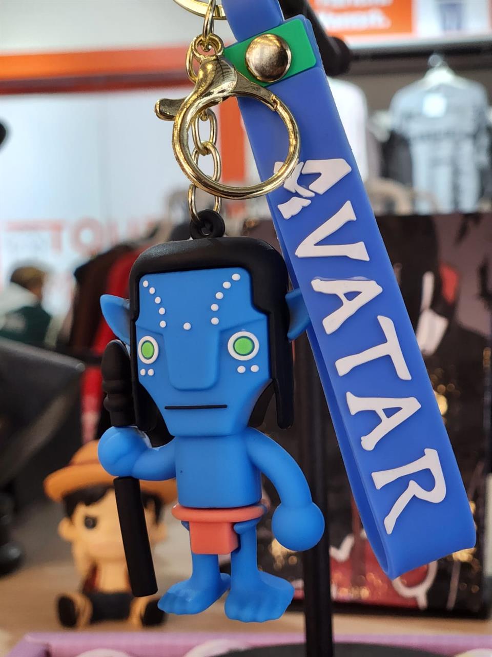 Avatar Figürlü Silikon Anahtarlık
