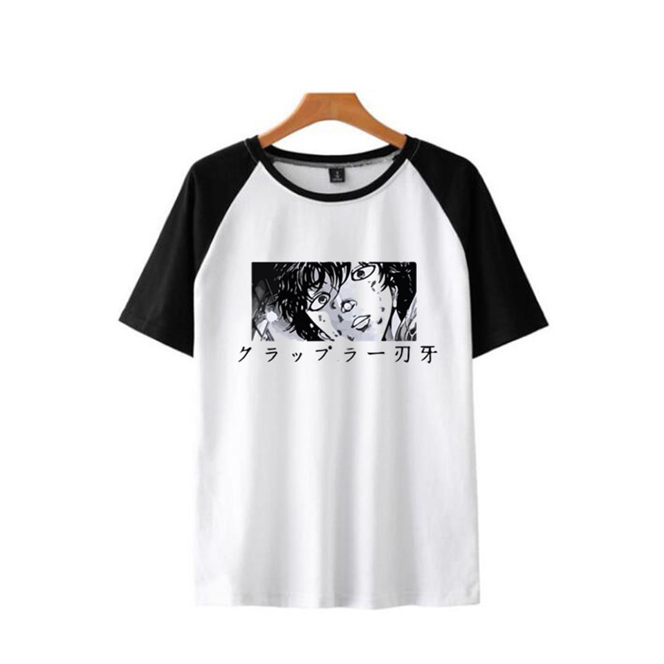 Baki The Grappler Baskılı Reglan Kol Beyaz Unisex Oversize T-shirt