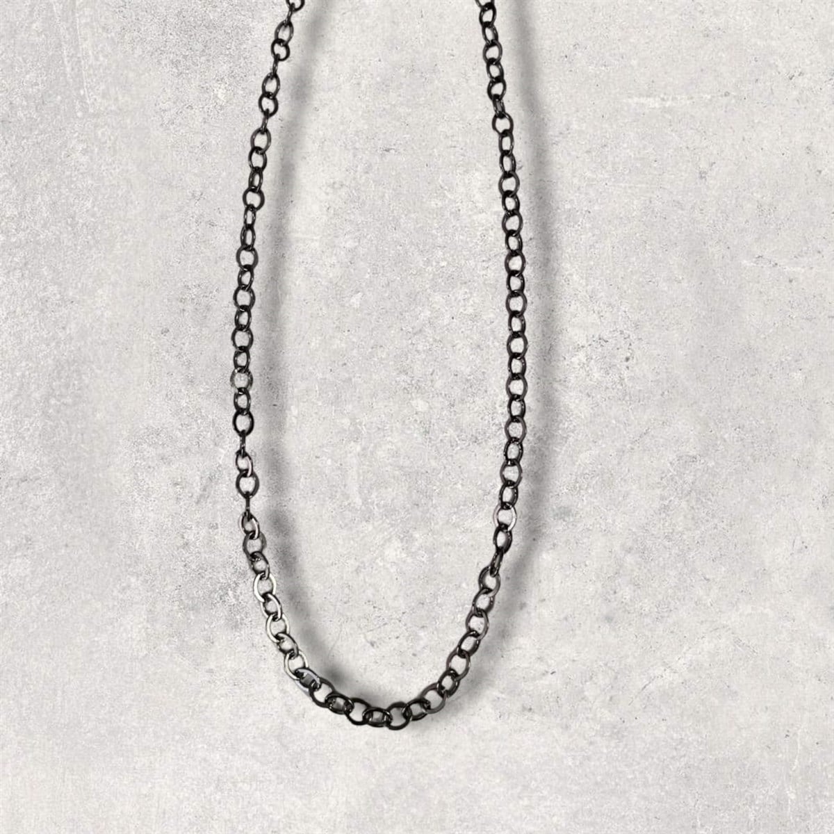 Black Thick Chain Kolye