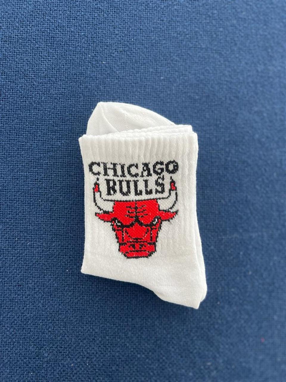 Bull Unisex Beyaz Kolej Çorap