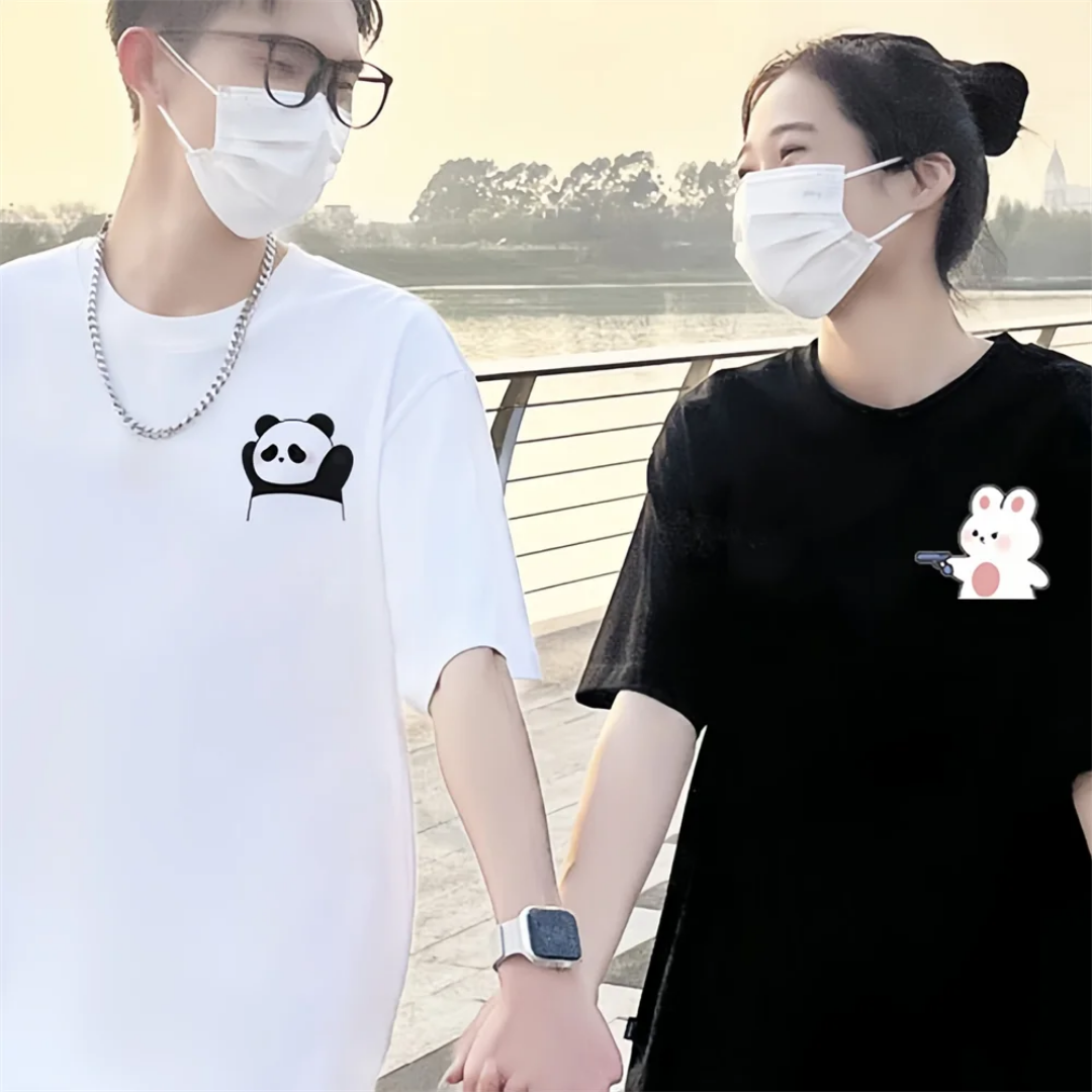 Çift Kombini Panda Couple T-Shirt