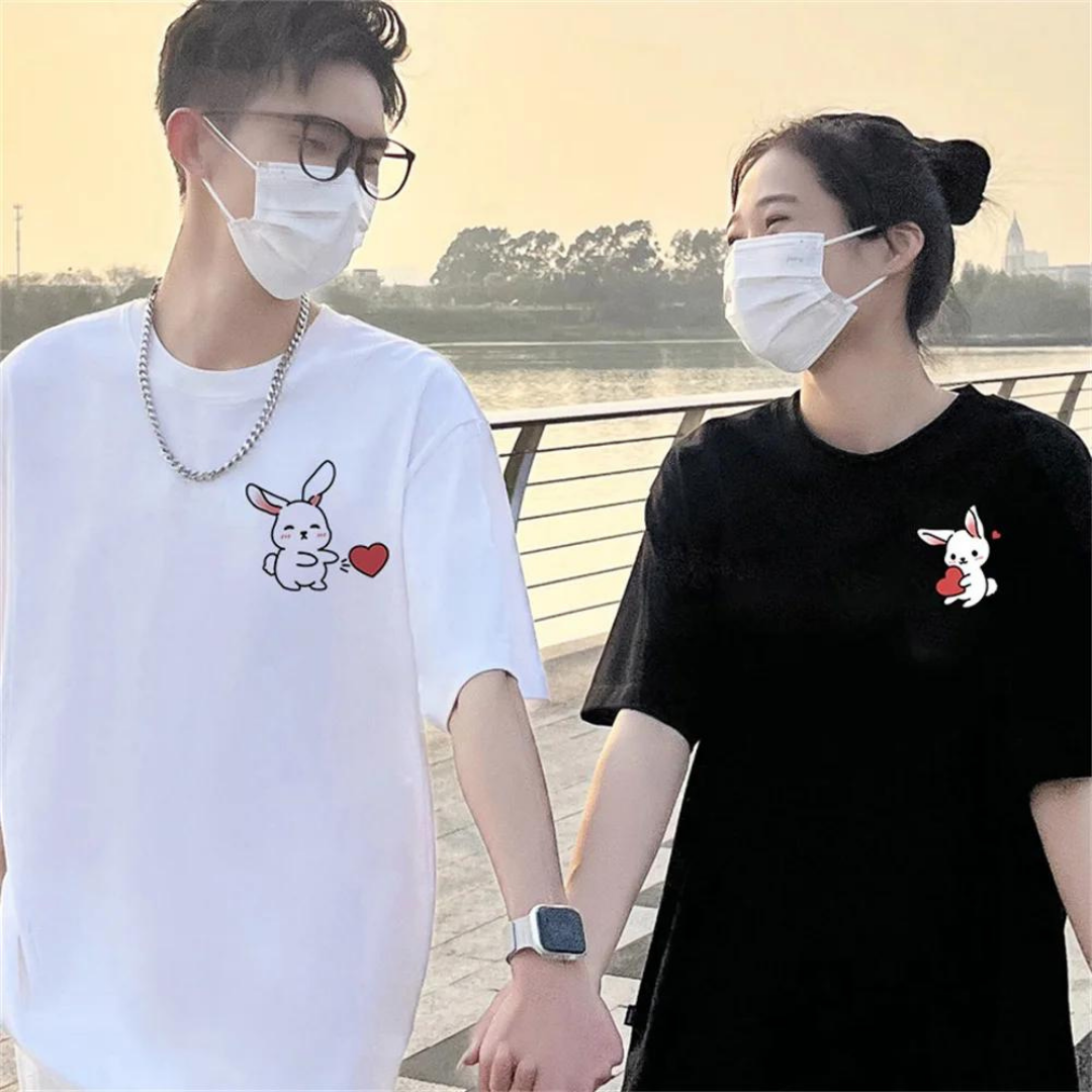 Çift Kombini Rabbit Couple T-Shirt