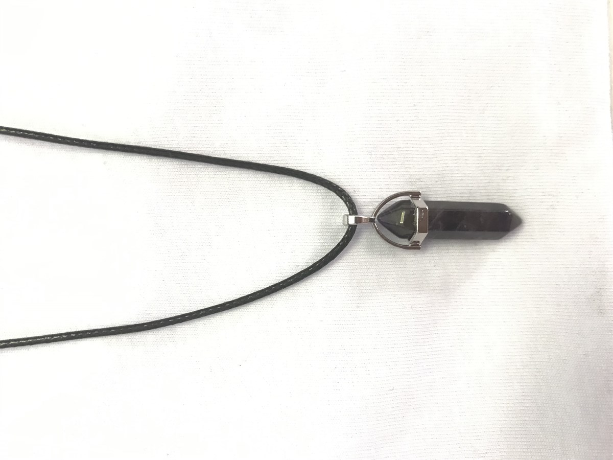 Crystal Stone Purple Necklace Kolye