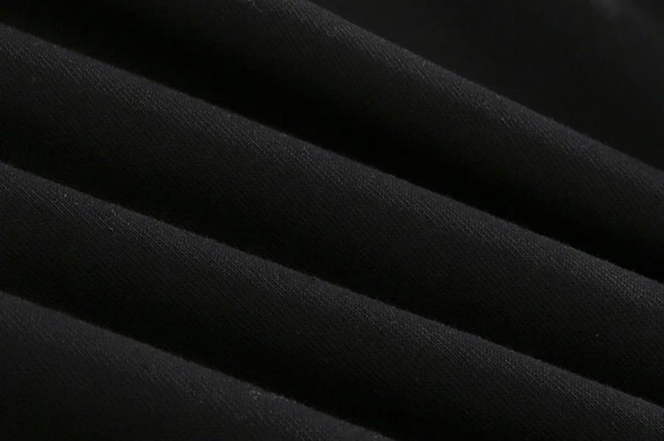 Dont Cry Baskılı Line Detail Unisex Oversize Bisiklet Yaka Siyah Sweatshirt