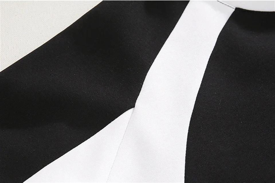 Dont Cry Baskılı Line Detail Unisex Oversize Bisiklet Yaka Siyah Sweatshirt