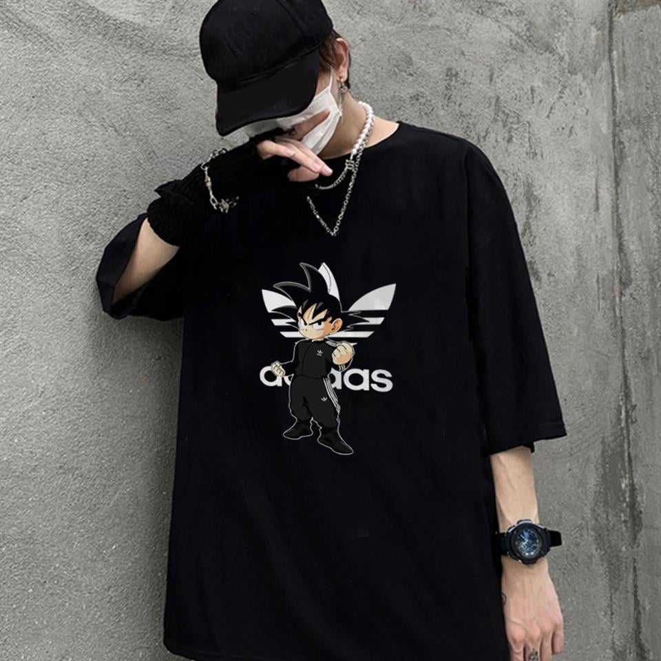 Dragon Ball Angry Baskılı Siyah Unisex Oversize T-shirt