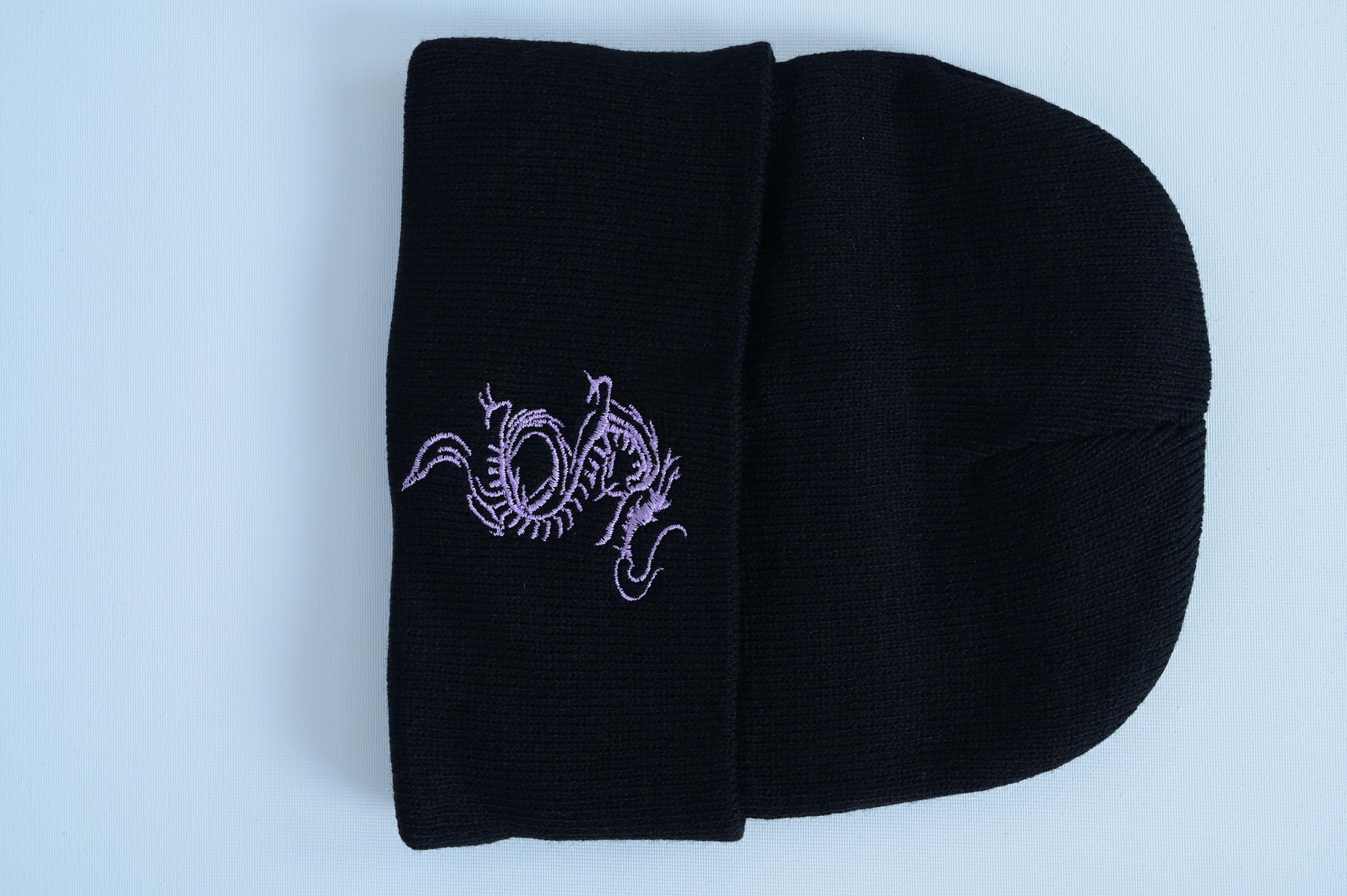 Dragon Nakış İşleme Unisex Siyah  Bere