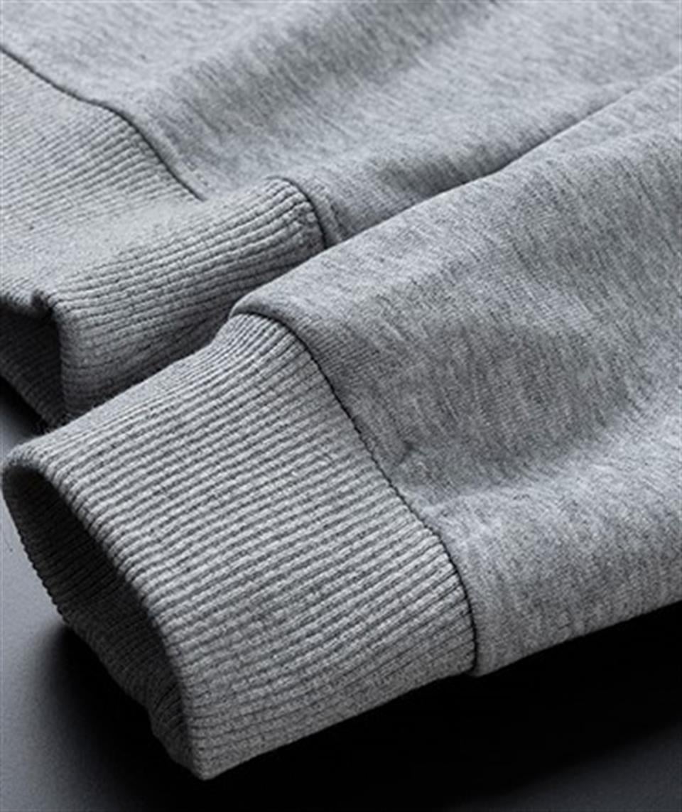 Focus Baskılı Gri Unisex Oversize Bisiklet Yaka Sweatshirt