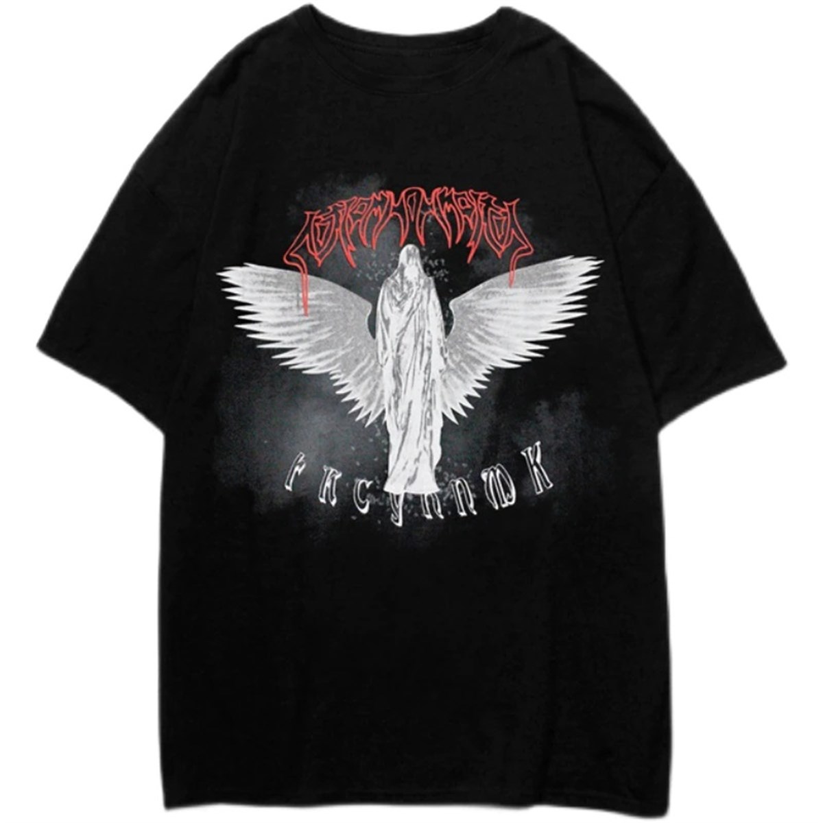 Gothic Punk T Shirt Harajuku Style Unisex Oversize T Shirt