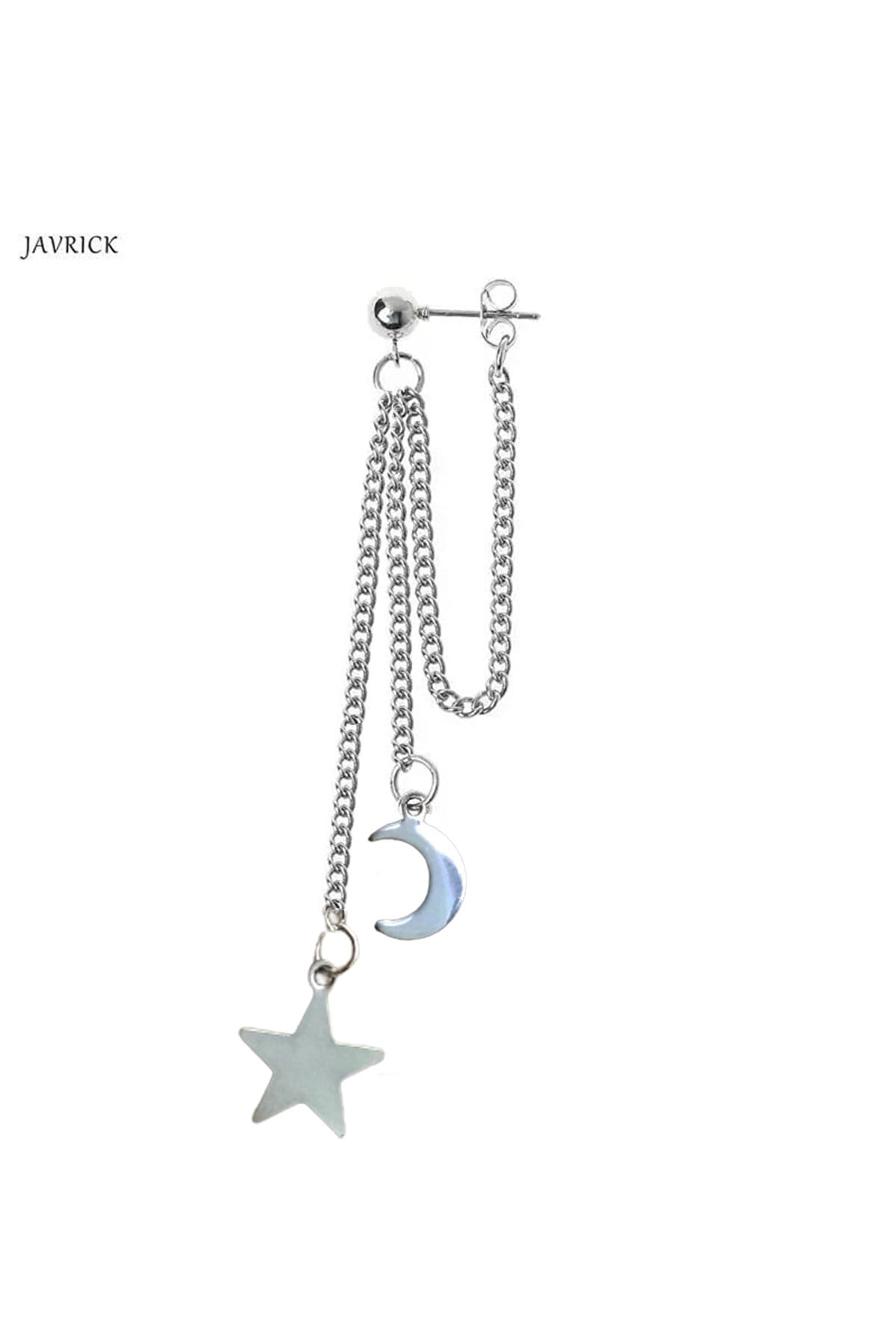 Harajuku Punk Moon Star Sallantılı Unisex Küpe