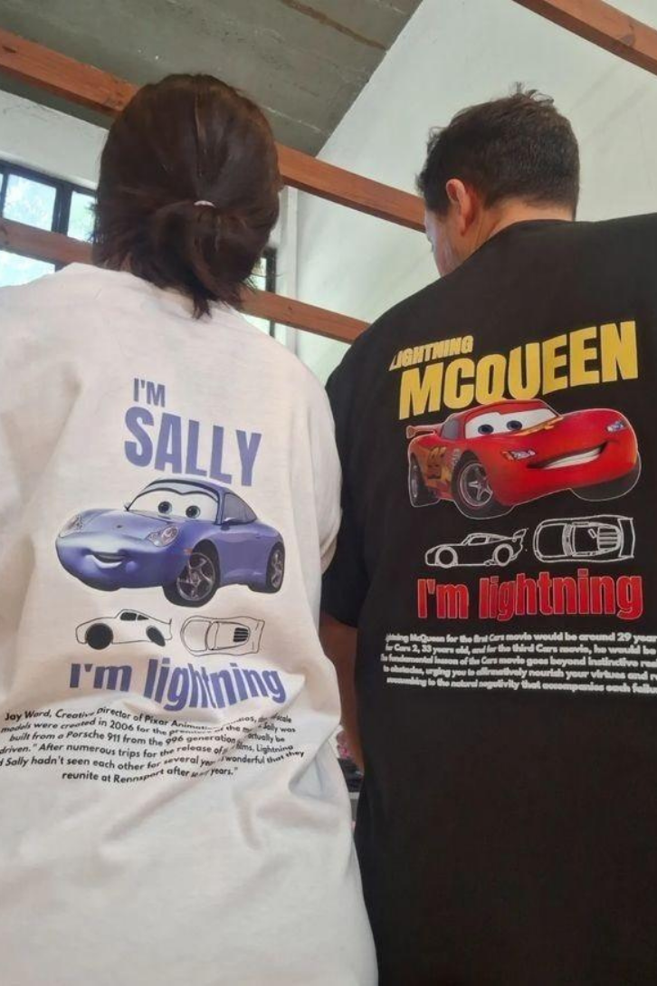 IM SALLY & MCQUEEN Car Detail Oversize Unisex T-Shirt