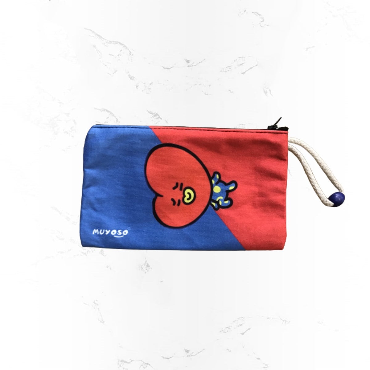 İpli BT21 Tata Bez Cüzdan Kalemlik