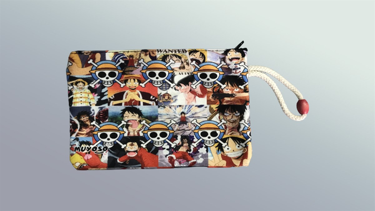 İpli One Piece Bez Cüzdan Kalemlik