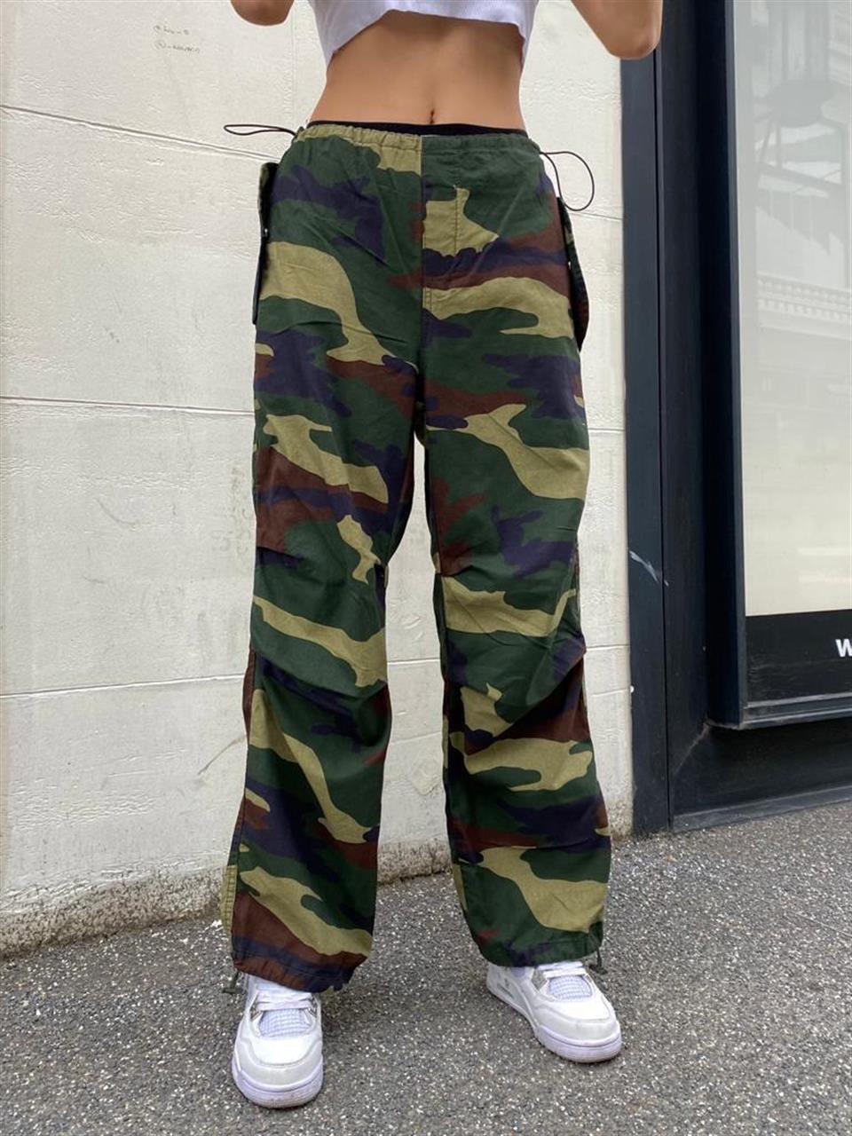Kamuflaj Detaylı Yeşil Tactical Gabardin Kumaş Unisex Pantolon