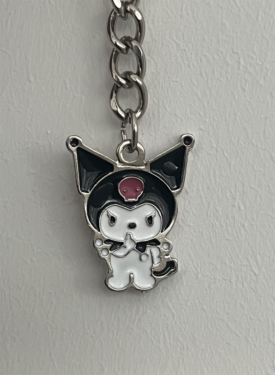 Kawaii Anime Kuromi Anahtarlık