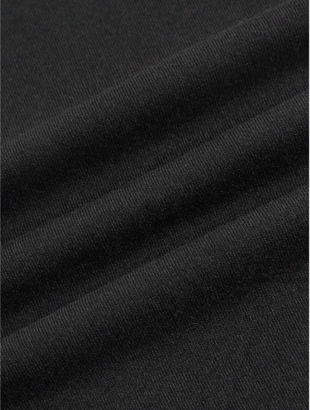 Kemer Boy Black Formidable Detail Baskılı Crop Bluz